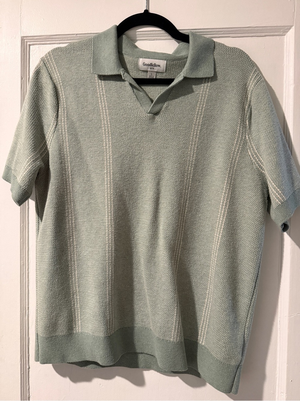 Goodfellow & Co Mint Green Short-Sleeve Polo Sweater